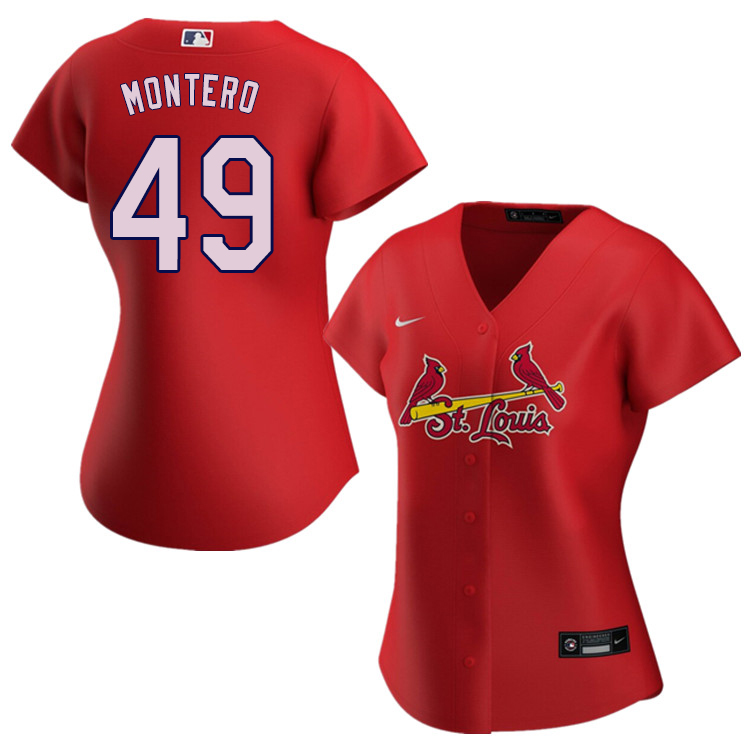 Nike Women #49 Elehuris Montero St.Louis Cardinals Baseball Jerseys Sale-Red